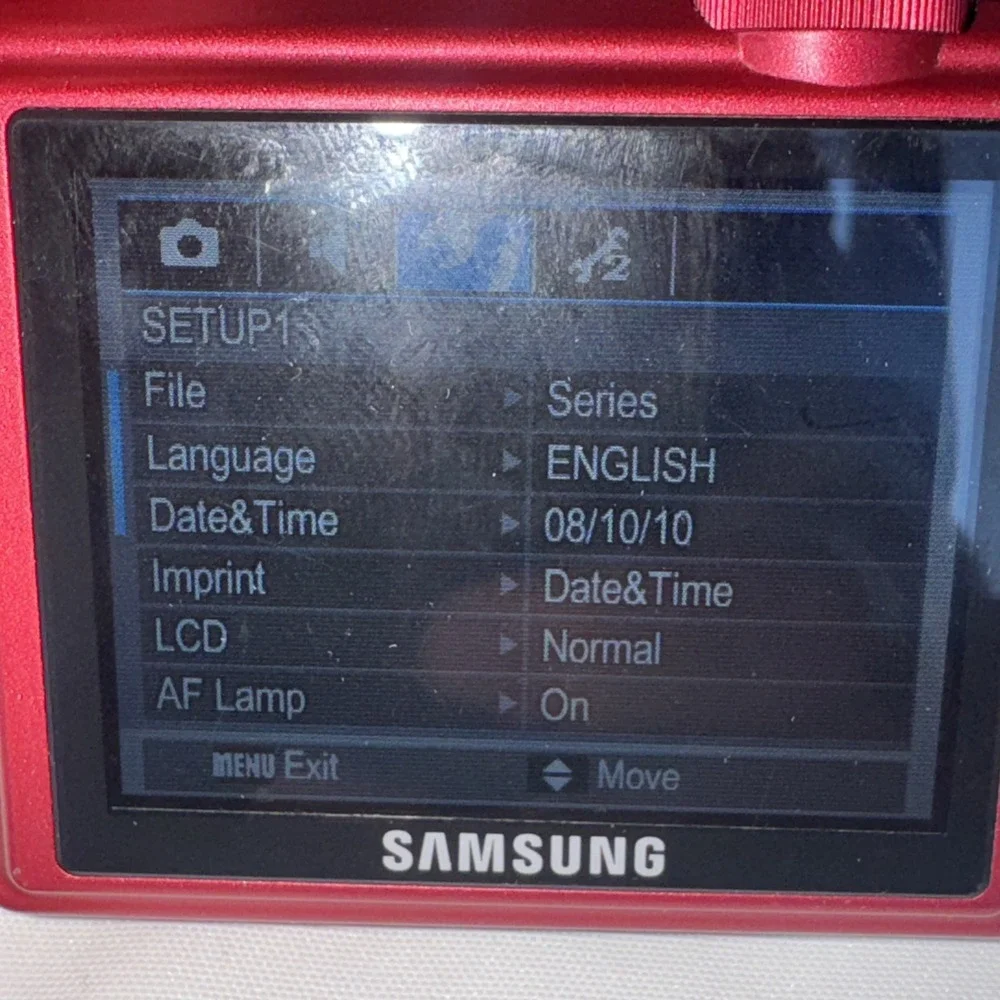 Samsung L Series L830 8MP Digital Camera Red With Battery & Charger, Working!!‎
